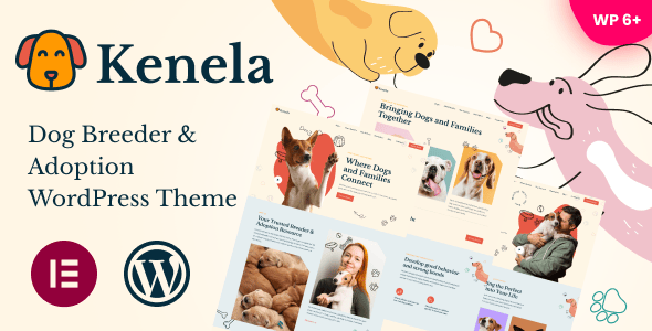 Kenela - Dog Breeder & Adoption WordPress Theme Kenela - Dog Breeder & Adoption WordPress Theme