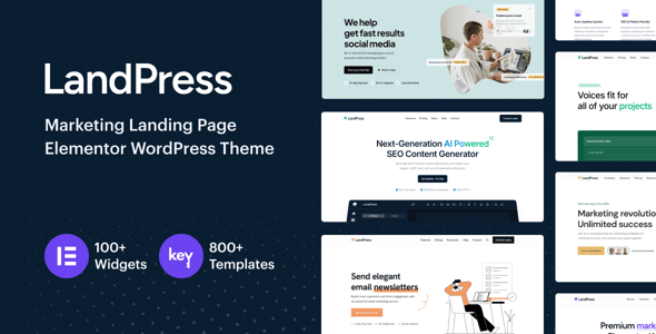 LandPress - Marketing Landing Page Elementor WordPress Theme LandPress - Marketing Landing Page Elementor WordPress Theme