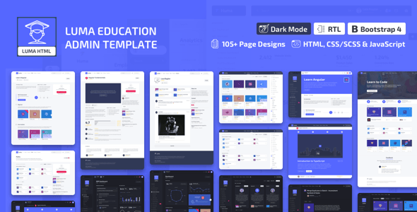 Luma - Education HTML Learning Management System Admin Template Luma - Education HTML Learning Management System Admin Template