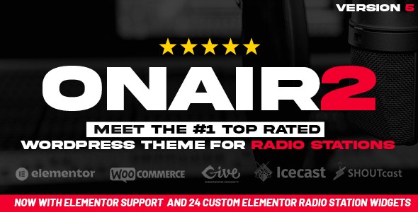 Onair2: Radio Station WordPress Theme With Non-Stop Music Player Onair2: Radio Station WordPress Theme With Non-Stop Music Player
