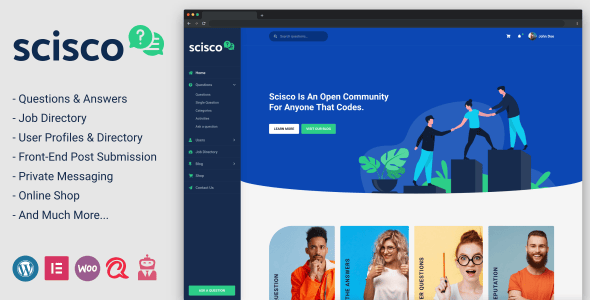 Scisco - Questions and Answers WordPress Theme Scisco - Questions and Answers WordPress Theme