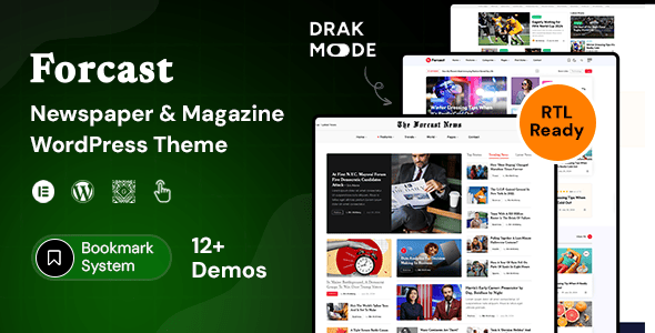 Forcast - Newspaper & Magazine WordPress Theme Forcast - Newspaper & Magazine WordPress Theme