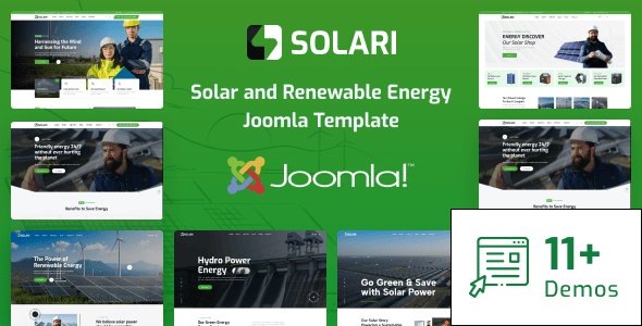 Solari - Joomla 5 Ecology & Solar Energy Template