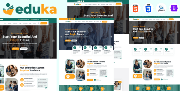 Eduka - School, College, University And Courses HTML5 Template Eduka - School, College, University And Courses HTML5 Template
