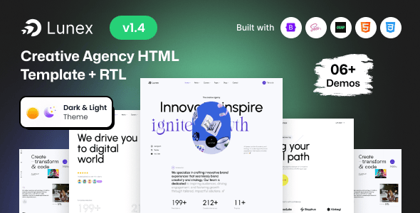 Lunex - Creative Agency HTML Template Lunex - Creative Agency HTML Template