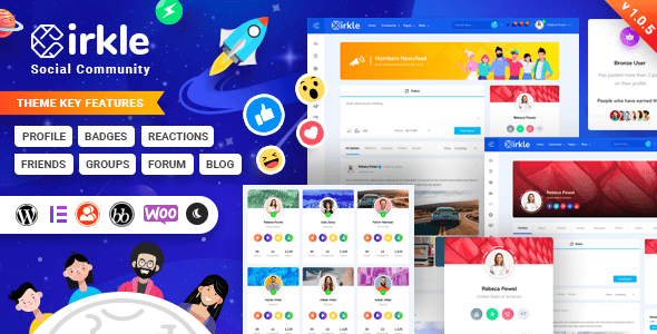 Cirkle – Social Networking WordPress Theme Cirkle – Social Networking WordPress Theme