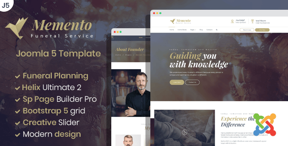 Memento - Joomla 5 Multipurpose Funeral Services Template Memento - Joomla 5 Multipurpose Funeral Services Template