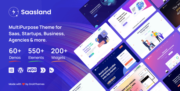 Saasland - Saas, Startup, Technology & IT Solutions WordPress Theme