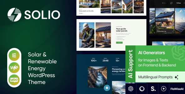Solio - Solar & Renewable Energy WordPress Theme Solio - Solar & Renewable Energy WordPress Theme