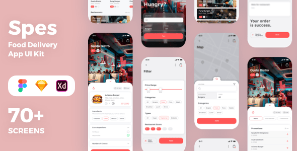 Spes - Food Delivery App UI Kit
