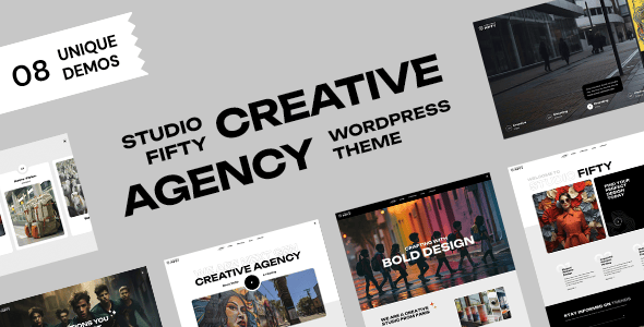 StudioFifty - Creative Agency and Portfolio WordPress Theme StudioFifty - Creative Agency and Portfolio WordPress Theme