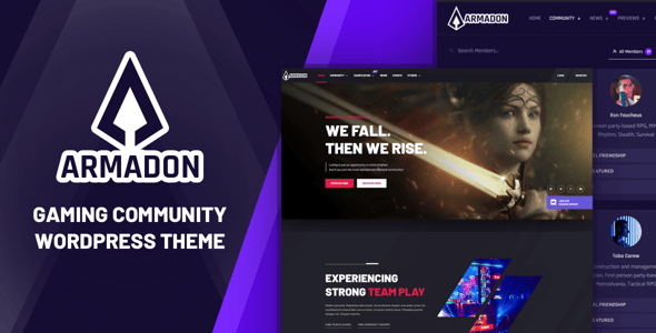 Armadon - Gaming Community WordPress Theme Armadon - Gaming Community WordPress Theme