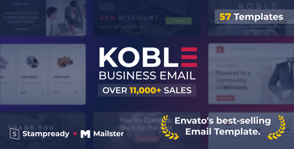 Koble | Mailchimp Business Email Template Sets Koble | Mailchimp Business Email Template Sets