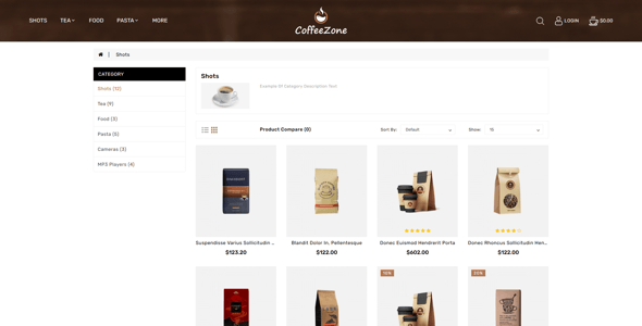 CoffeeZone - Cafe & Coffee OpenCart Shop