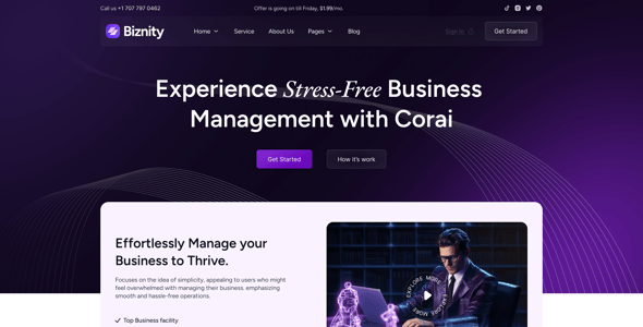 Biznity - Multipurpose Business Figma Template Biznity - Multipurpose Business Figma Template