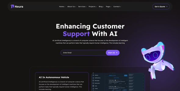 Neura - AI SaaS Website Figma Template