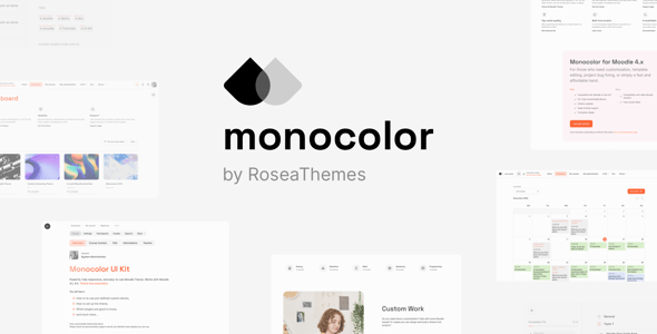 Monocolor - Premium Moodle Theme