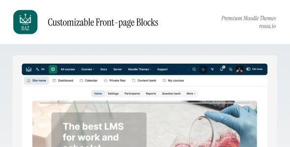 BAZ - Premium Moodle Theme with Classic Layout