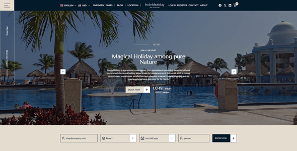 Hotels Holiday - Shopify 2.0 Luxury Hotel Theme