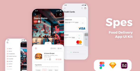 Spes - Food Delivery App UI Kit