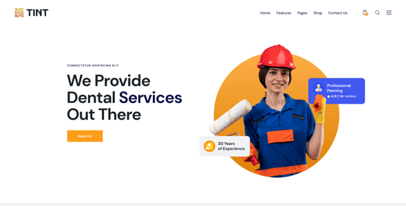 Tint - Renovation, Painting & Wallpapering WordPress Theme Tint - Renovation, Painting & Wallpapering WordPress Theme