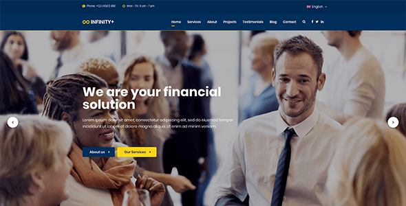 Unfinity - One Page WordPress