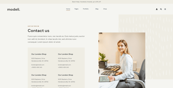 Modeli - Architecture and Engineering Adobe XD Template
