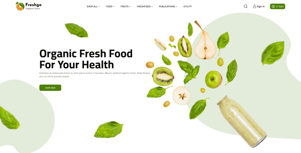 FreshGo - Organic & Supermarket BigCommerce Food Store