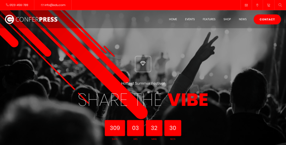 ConferPress - Multipurpose Event Tickets WordPress Theme