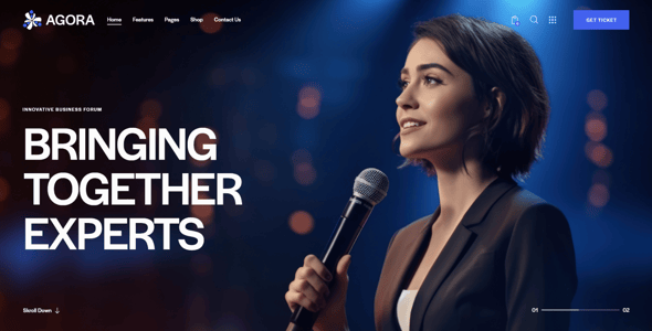 Agora — Event & Conference WordPress Theme Agora — Event & Conference WordPress Theme