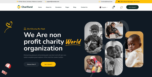 ChariFund - Charity & Donation Foundation WordPress Theme Multipurpose ChariFund - Charity & Donation Foundation WordPress Theme Multipurpose