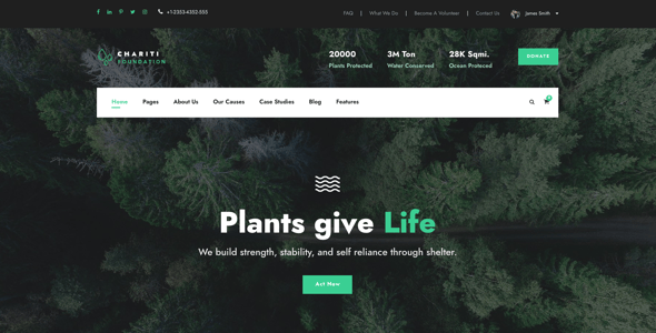 Chariti - Charity & Donation WordPress Chariti - Charity & Donation WordPress