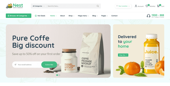 Nest - Multipurpose eCommerce HTML Template