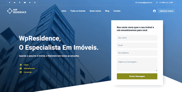 Residence Real Estate WordPress Theme Residence Real Estate WordPress Theme