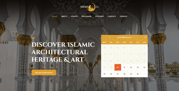 Shaha | Islamic Centre & Mosque Theme + RTL