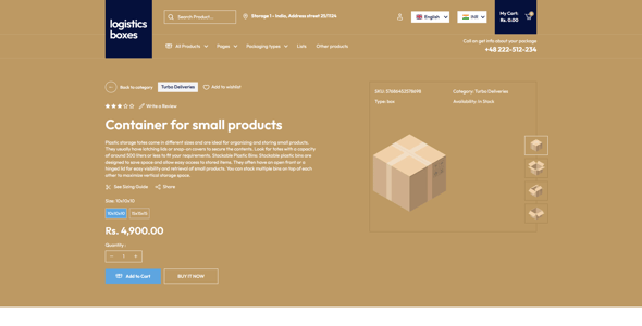 Logistics Boxes - Transport Shopify 2.0 Theme
