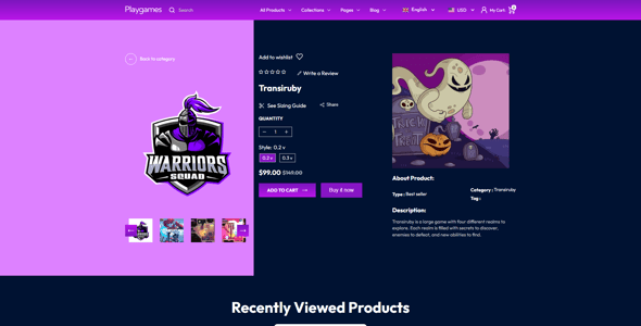 Playgames - Esports & Gaming Store Theme for Shopify 2.0