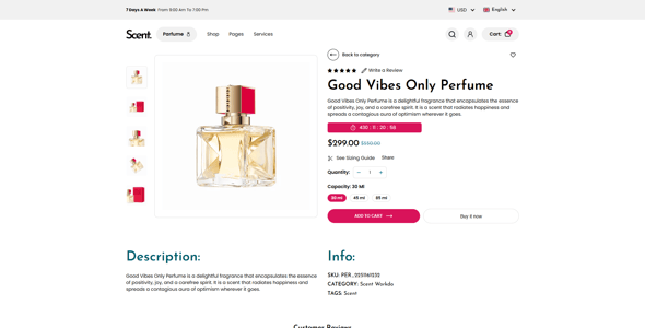 Scent - Shopify 2.0 Perfume Cosmetics Theme