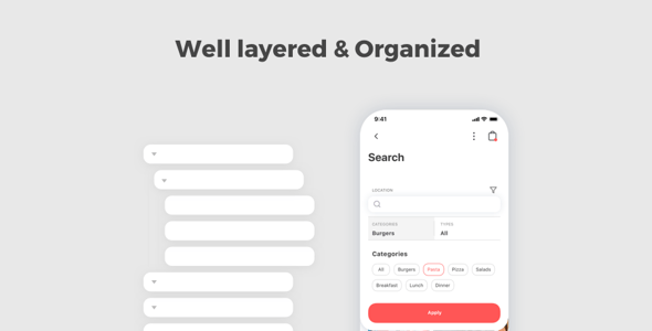Spes - Food Delivery App UI Kit