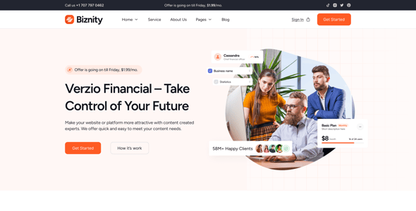 Biznity - Multipurpose Business Figma Template