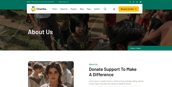 Charitia - Charity & Donation HTML Template