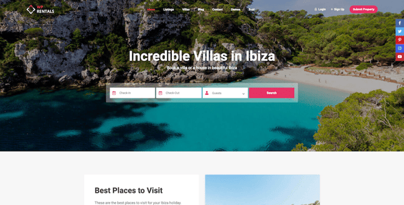WP Rentals - Booking Accommodation WordPress Theme WP Rentals - Booking Accommodation WordPress Theme