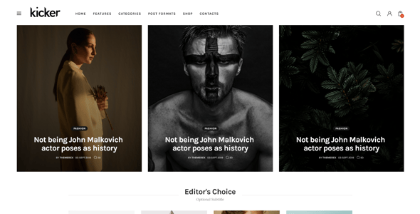 Kicker - Blog Magazine Theme Kicker - Blog Magazine Theme