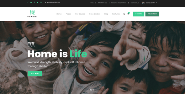 Chariti - Charity & Donation WordPress Chariti - Charity & Donation WordPress