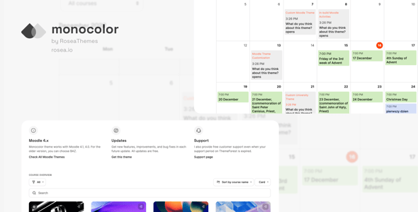 Monocolor - Premium Moodle Theme