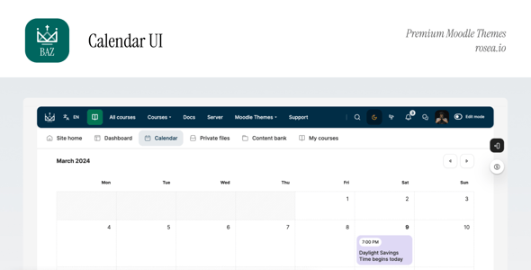 BAZ - Premium Moodle Theme with Classic Layout