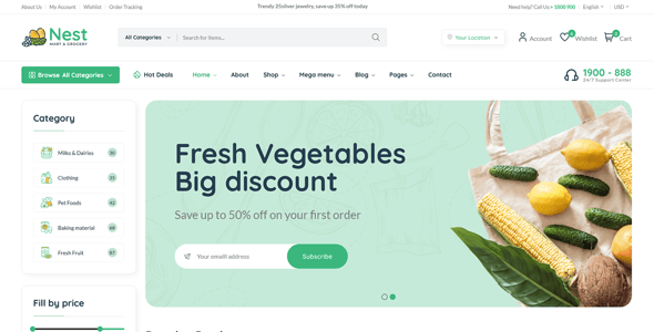 Nest - Multipurpose eCommerce HTML Template Nest - Multipurpose eCommerce HTML Template