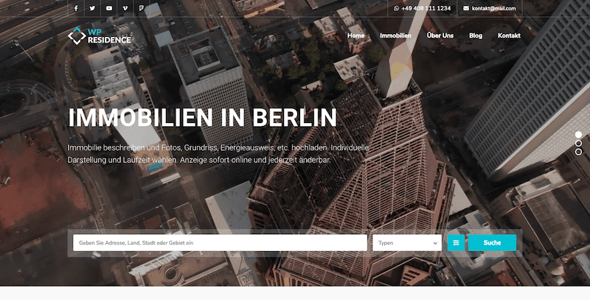 Residence Real Estate WordPress Theme Residence Real Estate WordPress Theme