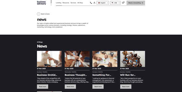 Business Advisory - Life and Business Coach Shopify Theme OS 2.0