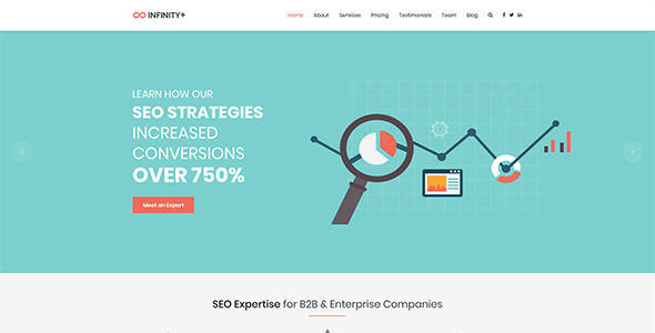 Unfinity - One Page WordPress